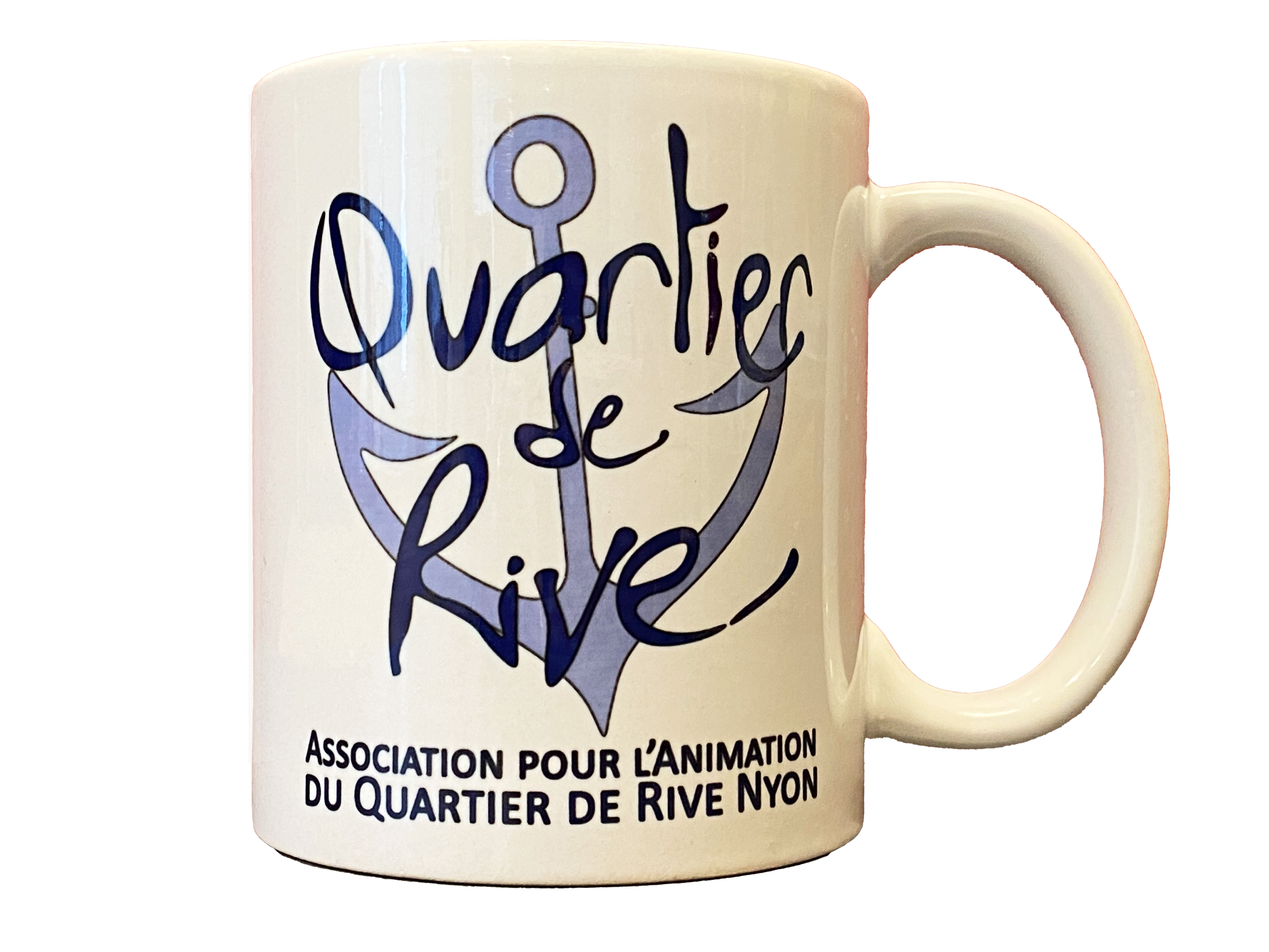 Tasse blanche Quartier de Rive - Transparent Tasse blanche Quartier de Rive - Transparent